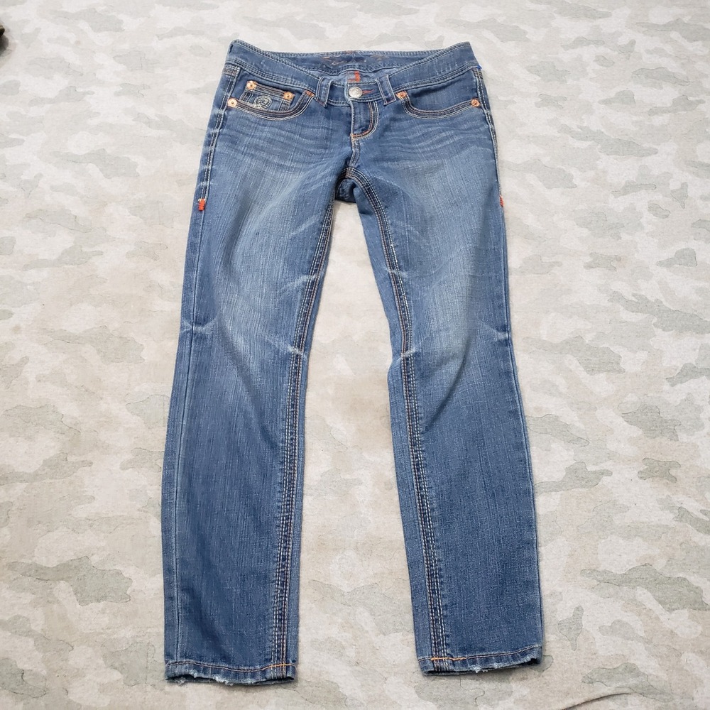 Seven 7 Skinny Jeans Women 8 Blue Stretch Denim Medium Wash